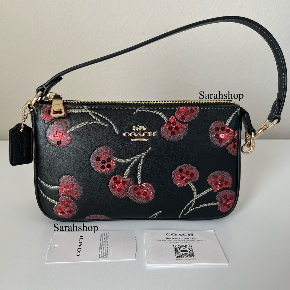 ✅Coach Nolita 19 With Cherry Print